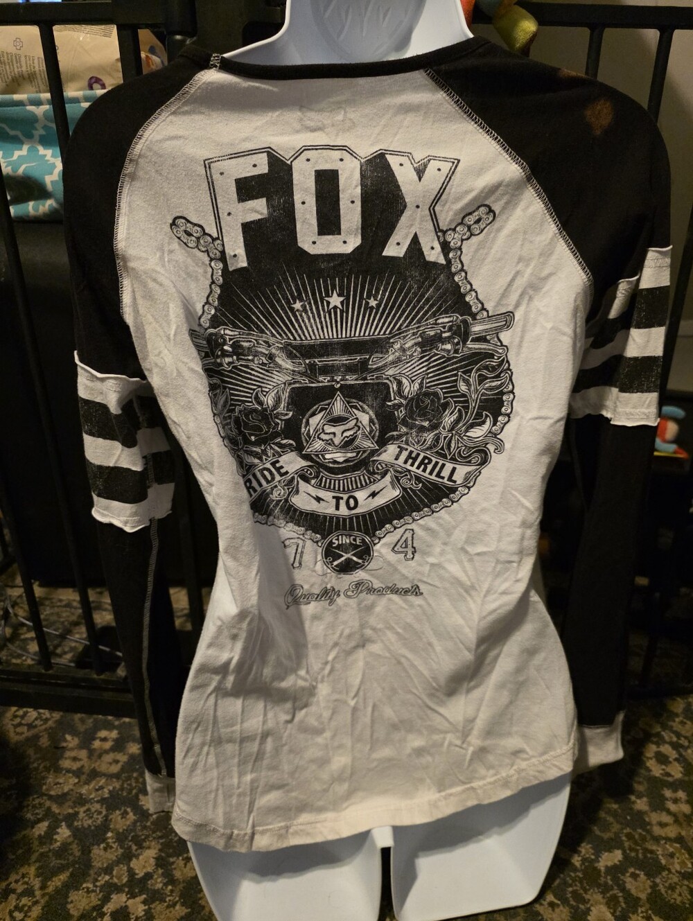 Women's fox racing long sleeve size medium